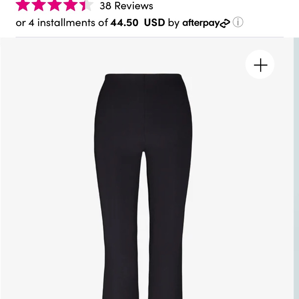 Commando Black Flare Pants with Boot Cut Design
